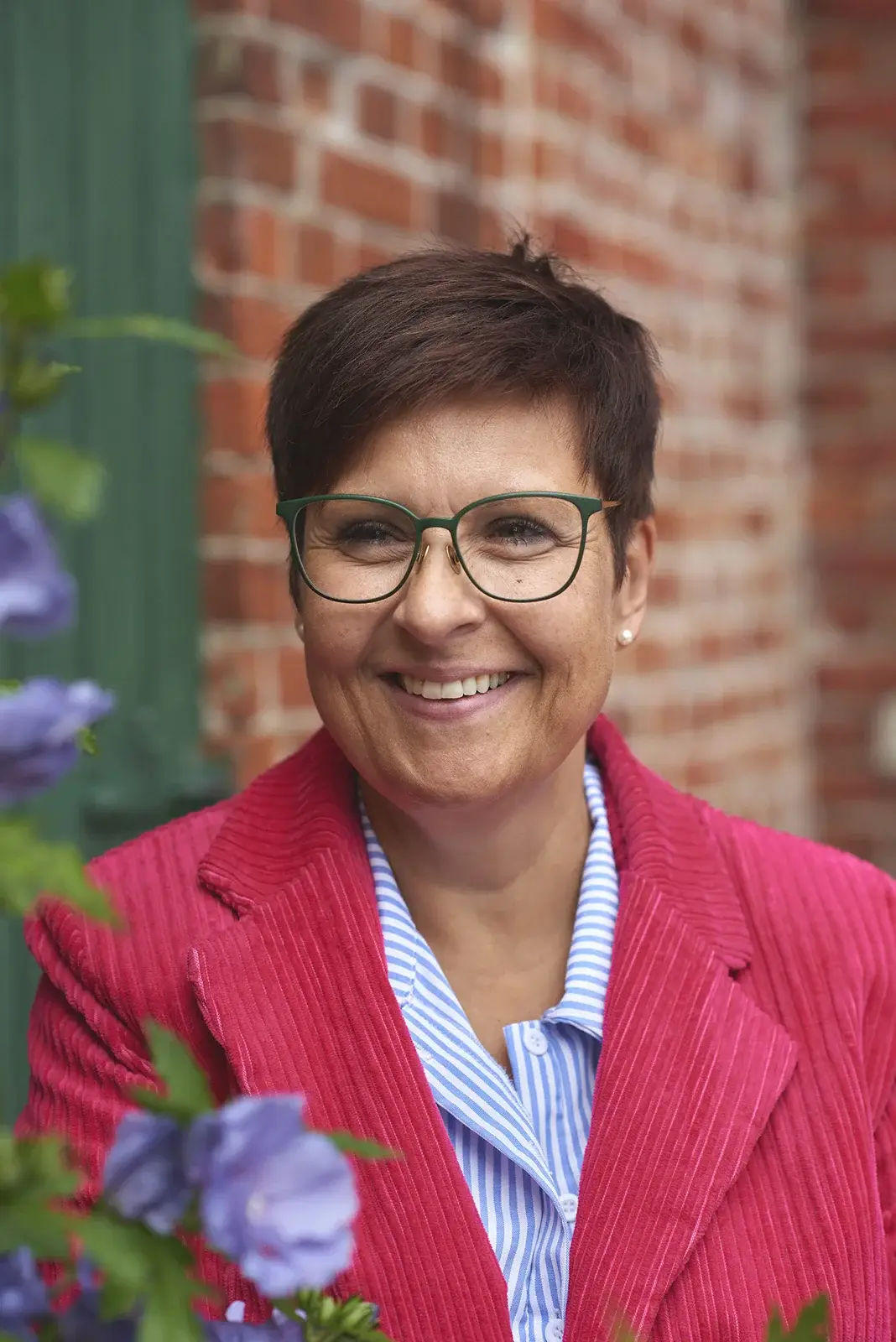 Joan Fuglehave ved en session